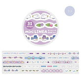 BGM mini LINEA Roll Sticker - Purple - Default Title by Techo Treats Stationery