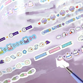 BGM mini LINEA Roll Sticker - Purple - Default Title by Techo Treats Stationery