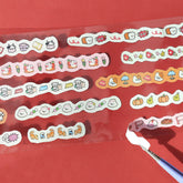 BGM mini LINEA Roll Sticker - Red - Default Title by Techo Treats Stationery
