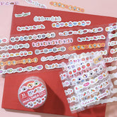 BGM mini LINEA Roll Sticker - Red - Default Title by Techo Treats Stationery