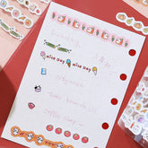 BGM mini LINEA Roll Sticker - Red - Default Title by Techo Treats Stationery