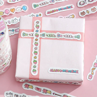 BGM mini LINEA Roll Sticker - Rose Pink - Default Title by Techo Treats Stationery