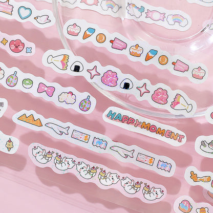 BGM mini LINEA Roll Sticker - Rose Pink - Default Title by Techo Treats Stationery