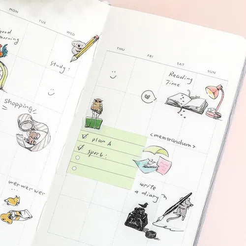 BGM Mini Mini Animals Foil-stamped Flake Seal - Stationery - Default Title by Techo Treats Stationery