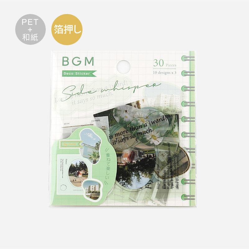 BGM Mix Seal Photo Flake Stickers - Side Whisper - Default Title by Techo Treats Stationery