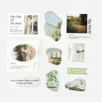 BGM Mix Seal Photo Flake Stickers - Side Whisper - Default Title by Techo Treats Stationery