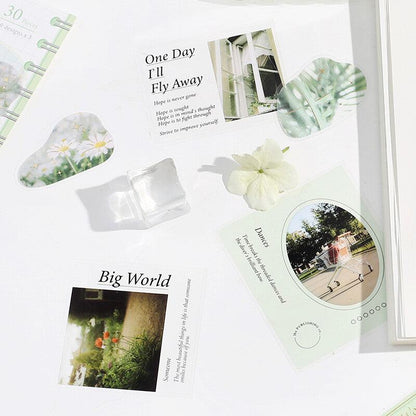BGM Mix Seal Photo Flake Stickers - Side Whisper - Default Title by Techo Treats Stationery