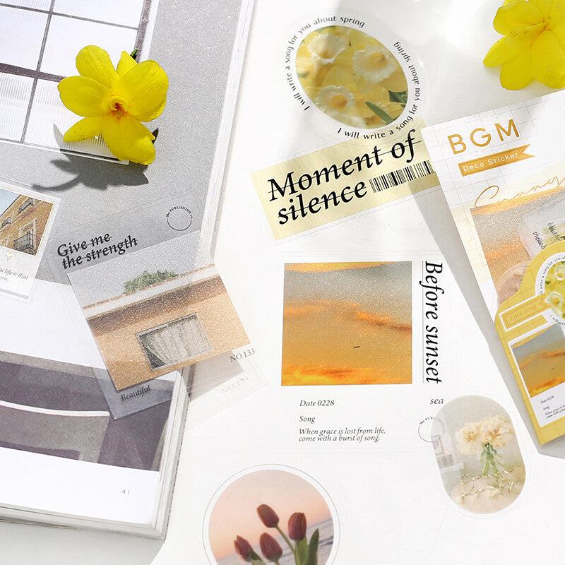 BGM Mix Seal Photo Flake Stickers - Sunny Day - Default Title by Techo Treats Stationery
