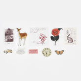 BGM Mix Seal Vintage Flake Stickers - Butterfly Valley - Default Title by Techo Treats Stationery