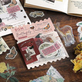 BGM Mix Seal Vintage Flake Stickers - Butterfly Valley - Default Title by Techo Treats Stationery