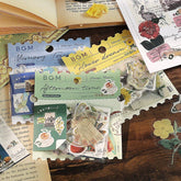 BGM Mix Seal Vintage Flake Stickers - Memory Trips - Default Title by Techo Treats Stationery