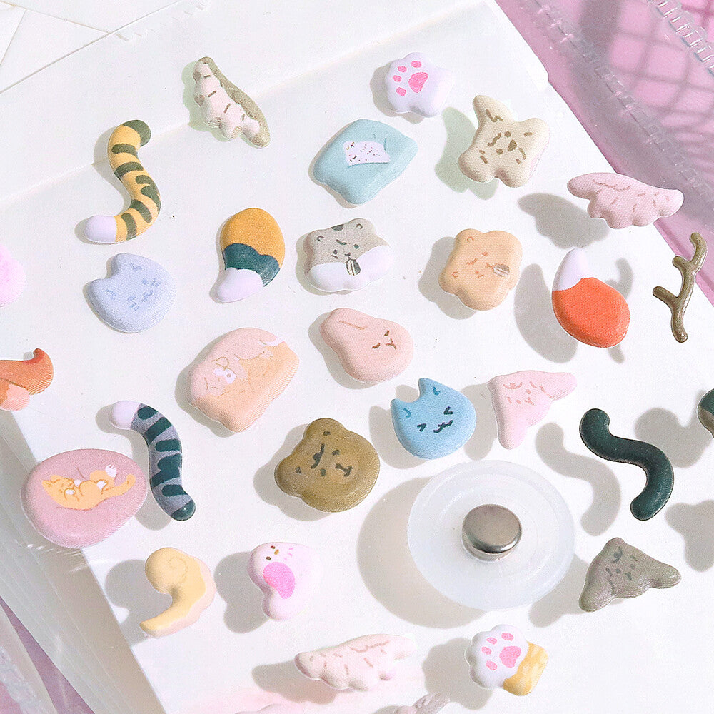 BGM Muni Muni Squishy Sticker - Mini Animal - Default Title by Techo Treats Stationery