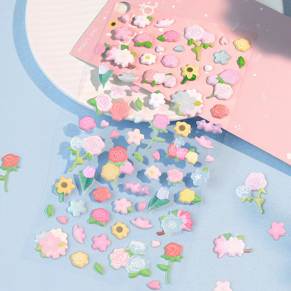 BGM Muni Muni Squishy Sticker - Mini Flower - Default Title by Techo Treats Stationery