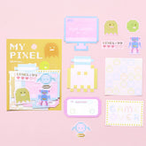 BGM My Pixel Memo Sticker - Game - Default Title by Techo Treats Stationery