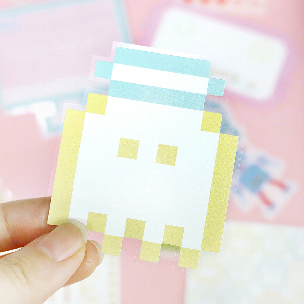 BGM My Pixel Memo Sticker - Game - Default Title by Techo Treats Stationery