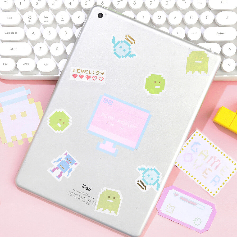 BGM My Pixel Memo Sticker - Game - Default Title by Techo Treats Stationery