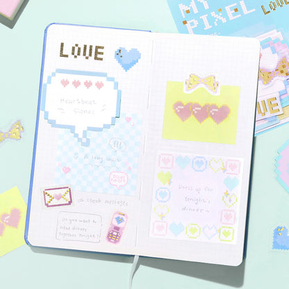 BGM My Pixel Memo Sticker - Message - Default Title by Techo Treats Stationery