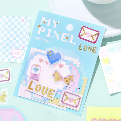 BGM My Pixel Memo Sticker - Message - Default Title by Techo Treats Stationery