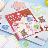 BGM My Pixel Memo Sticker - Miniature House - Default Title by Techo Treats Stationery