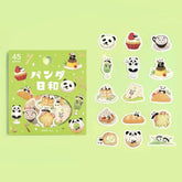 BGM Panda Days Foil-stamped Flake Seal - Cafe - Default Title by Techo Treats Stationery