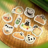 BGM Panda Days Foil-stamped Flake Seal - Cafe - Default Title by Techo Treats Stationery