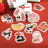 BGM Panda Days Foil-stamped Flake Seal - Chinese Style - Default Title by Techo Treats Stationery