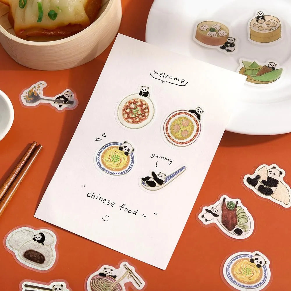 BGM Panda Days Foil-stamped Flake Seal - Cooking - Default Title by Techo Treats Stationery