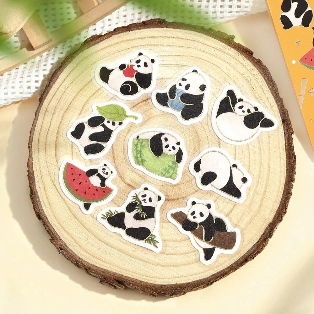 BGM Panda Days Foil-stamped Flake Seal - Everyday Life - Default Title by Techo Treats Stationery