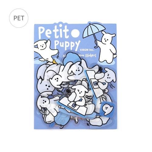 BGM Petit Puppy Clear Sticker - Blue - Default Title by Techo Treats Stationery