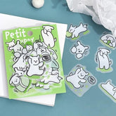 BGM Petit Puppy Clear Sticker - Green - Default Title by Techo Treats Stationery