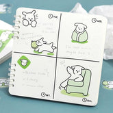 BGM Petit Puppy Clear Sticker - Green - Default Title by Techo Treats Stationery