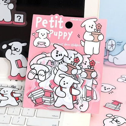 BGM Petit Puppy Clear Sticker - Pink - Default Title by Techo Treats Stationery