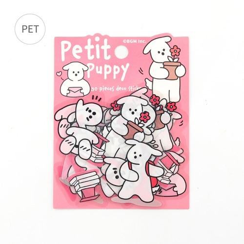 BGM Petit Puppy Clear Sticker - Pink - Default Title by Techo Treats Stationery
