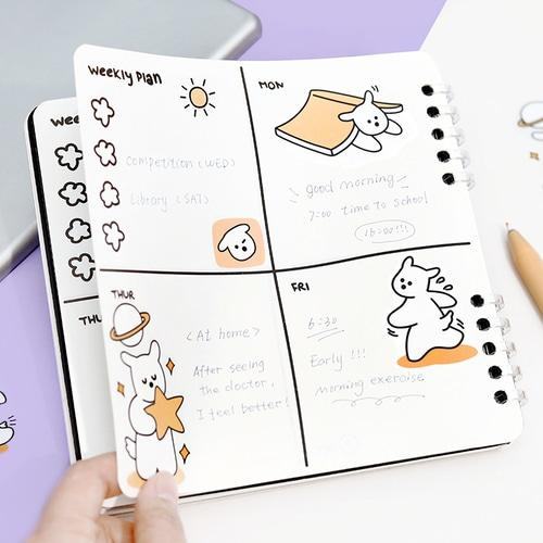 BGM Petit Puppy Clear Sticker - Yellow - Default Title by Techo Treats Stationery