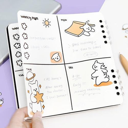 BGM Petit Puppy Clear Sticker - Yellow - Default Title by Techo Treats Stationery