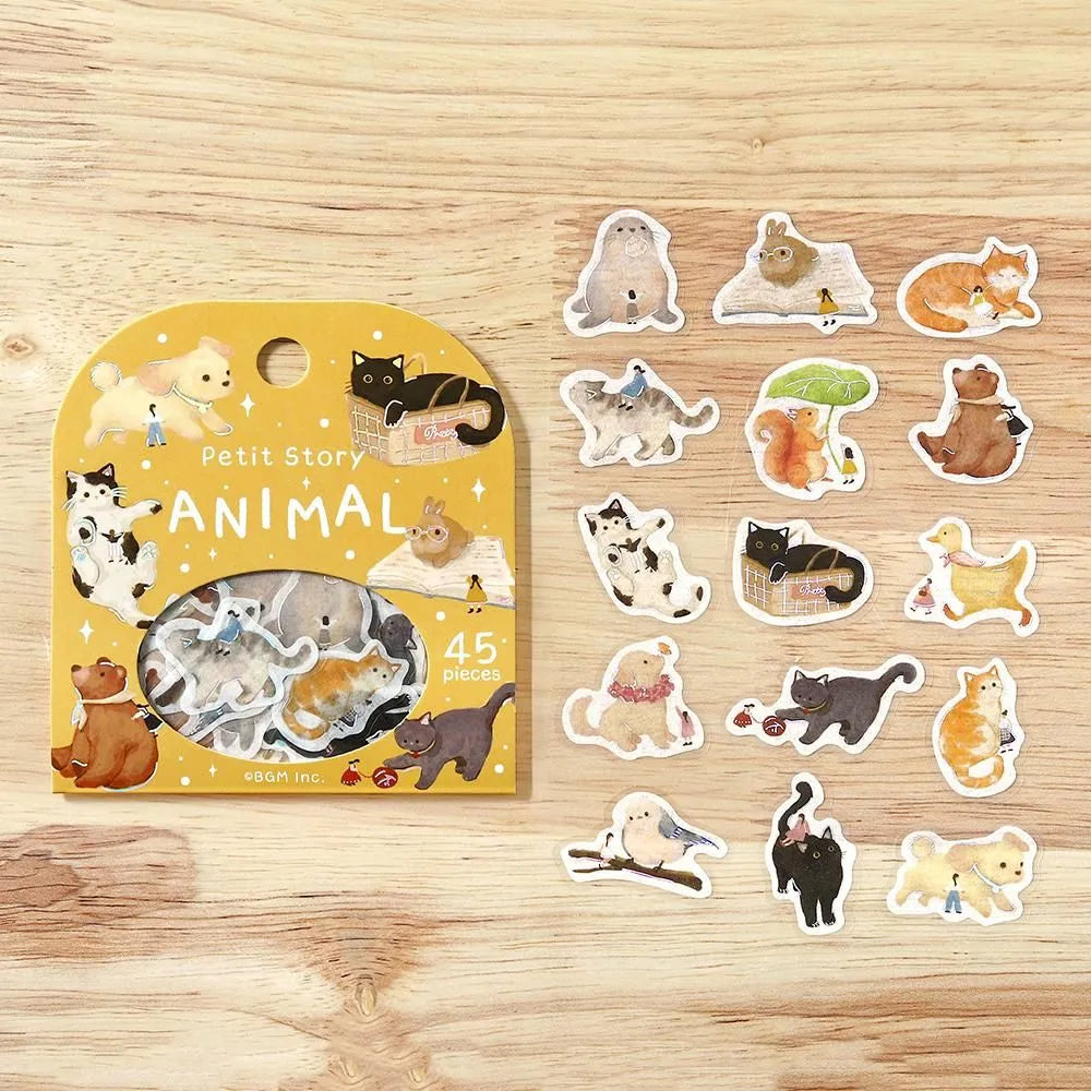 BGM Petit Story Foil-stamped Flake Seal - Animal
