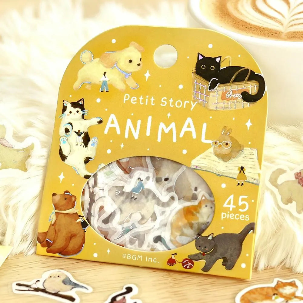 BGM Petit Story Foil-stamped Flake Seal - Animal