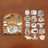 BGM Petit Story Foil-stamped Flake Seal - Cafe - Default Title by Techo Treats Stationery