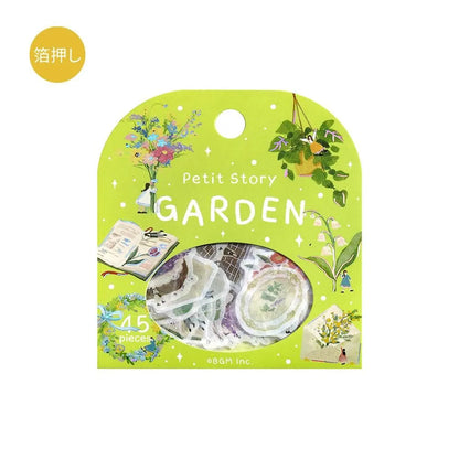 BGM Petit Story Foil-stamped Flake Seal - Garden