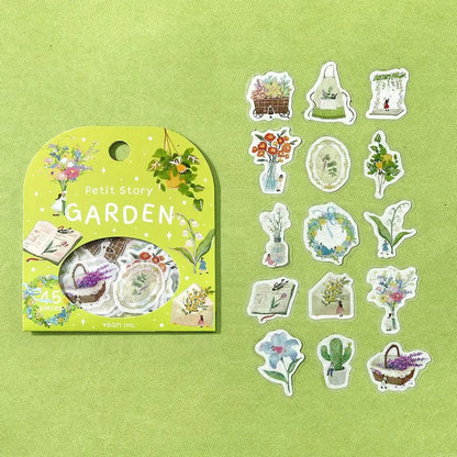 BGM Petit Story Foil-stamped Flake Seal - Garden