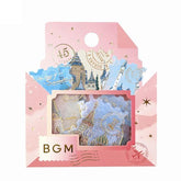 BGM Post Office Foil-stamped Flake Seal - Around the World - Default Title by Techo Treats Stationery