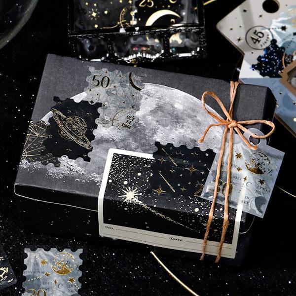 BGM Post Office Foil-stamped Flake Seal - Astronomy - Default Title by Techo Treats Stationery