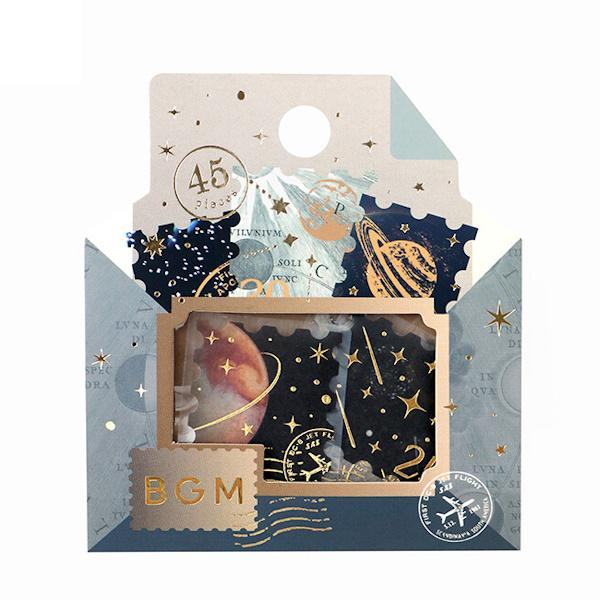 BGM Post Office Foil-stamped Flake Seal - Astronomy - Default Title by Techo Treats Stationery