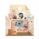 BGM Post Office Foil-stamped Flake Seal - Coffee Daily Life - Default Title by Techo Treats Stationery