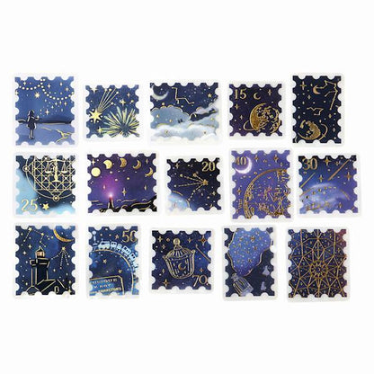 BGM Post Office Foil-stamped Flake Seal - Shooting Star - Default Title by Techo Treats Stationery