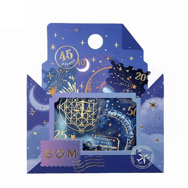 BGM Post Office Foil-stamped Flake Seal - Shooting Star - Default Title by Techo Treats Stationery