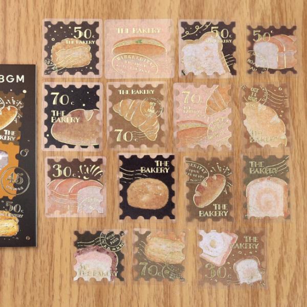 BGM Post Office Foil-stamped Flake Seal - The Bakery - Default Title by Techo Treats Stationery