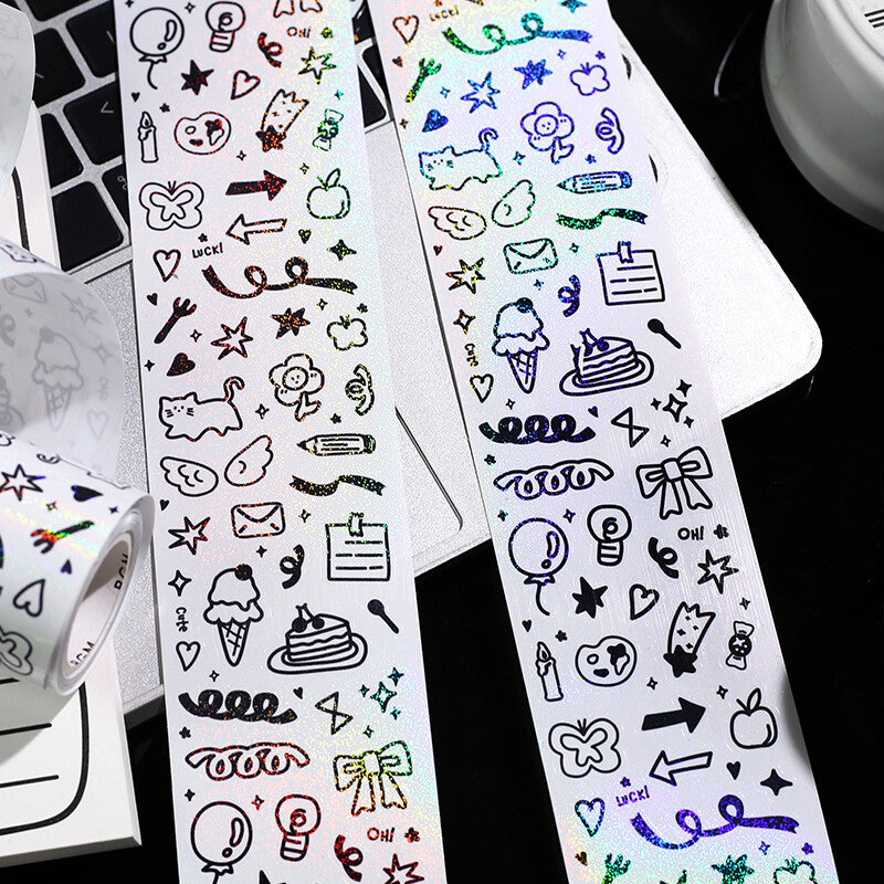 BGM Roll Sticker Petit - Daily - Default Title by Techo Treats Stationery
