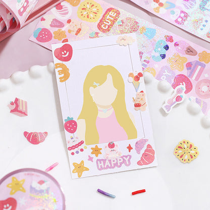 BGM Roll Sticker Petit - Happy - Default Title by Techo Treats Stationery