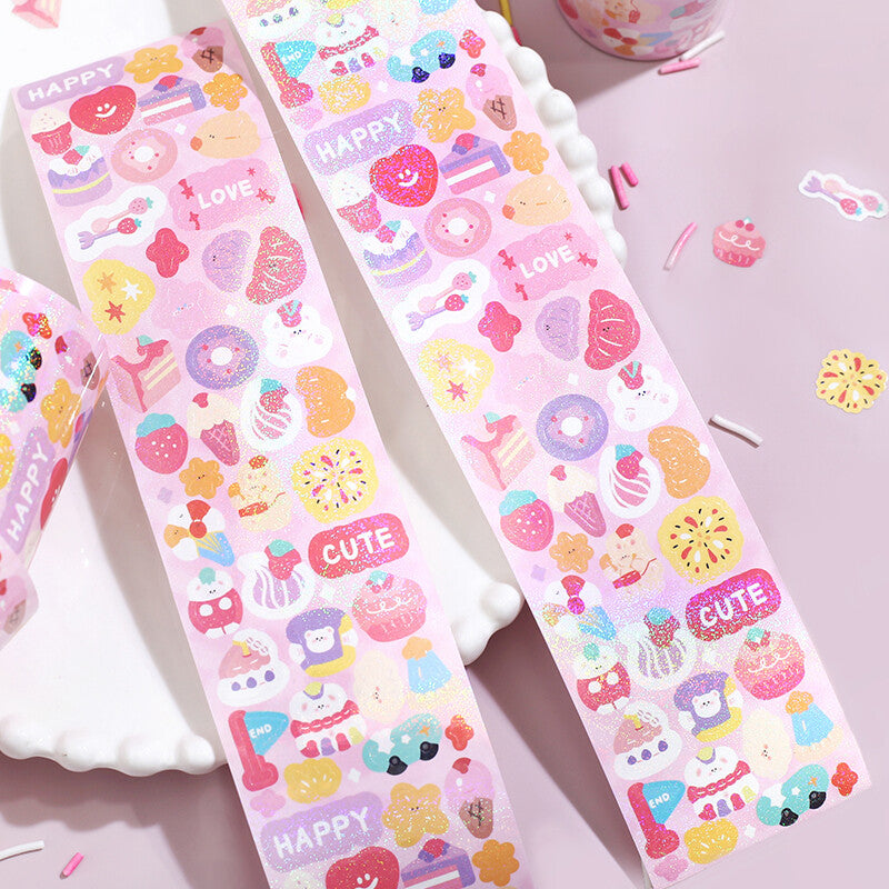 BGM Roll Sticker Petit - Happy - Default Title by Techo Treats Stationery